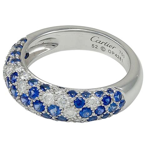 cartier ring diamonds|cartier diamond and sapphire ring.